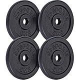 ScSPORTS® Hantelscheiben - Set, 10/20/30/40kg, 30/31mm Bohrung, Gusseisen,...