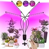 KENNEAS Vollspektrum LED Pflanzenlampe mit LED Display - 4 360° Schwanenhals...