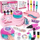 Nagelstudio Kinder Mädchen Geschenk 6 7 8 9 10 11 12 Jahre, 3 in 1...