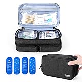 Yarwo Diabetikertasche mit 2 Kühlelemente für Insulin, Doppelschicht...