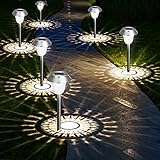 ZEWETO Solarlampen für Außen Garten, 4 Stuck LED Solarleuchten Garten IP65...