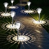 ZEWETO Solarlampen für Außen Garten, 8 Stuck LED Solarleuchten, Einfacher...