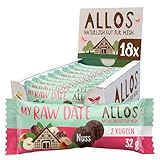Allos My Raw Date Nuss 32g, Bliss Balls, Energy Balls, 100% Bio, Vegan, 18 x 32g