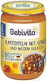 Bebivita Menüs ab dem 8. Monat - Kartoffeln mit Gemüse und mildem Gulasch, 6er...