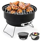 Seahelms Klappgrill Klein Grill Camping Grill 26×26×18cm Tragbarer...