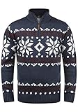 Solid Norwin Herren Weihnachtspullover Norweger-Pullover Winter Strickpullover...