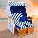 BRAST® Strandkorb Norderney Deluxe für 2 Personen | 120cm breit | 4 Designs |...