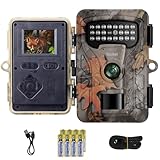 Rollei Wildkamera HD-30, 48MP 4K Wildtierkamera mit Bewegungsmelder Nachtsicht...