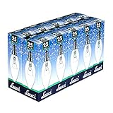 Leuci 10 x Glühbirne Kerze 25W E14 Glühlampe KLAR Glühbirnen Glühlampen...