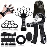 GOORFAC Handtrainer Fingertrainer (6-teilig) Griffkraft Trainer Krafttraining...