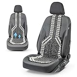 Walser CarComfort Sitzauflage aus Holzperlen, Sitzaufleger Holzkugeln, Massage...