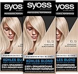 Syoss Color Coloration 10_13 Scandi Blond Stufe 3 (3 x 115 ml), Haarfarbe mit...
