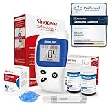 sinocare Safe Accu2 Blutzuckermessgerät, Zuckermessgerät mit...