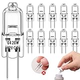 Unnderwiss halogenlampen （10 Stück） halogen leuchtmittel 12V 20W 2800K G4...