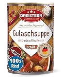 DREISTERN scharfe Gulaschsuppe 400g I Mit zartem Rindfleisch & Gemüse I...