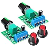 Gebildet 2pcs PWM Niederspannungs-Motordrehzahlregler DC 1.8V 3V 5V 6V 12V 2A...