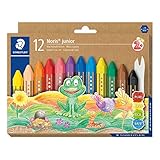 STAEDTLER Wachsmalkreide Noris junior 224, perfekt für kleine Kinderhände,...