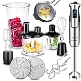 Lehmann Stabmixer Set Chopsui 1200 W | Pürierstab mit Turbofunktion und...