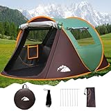FORMIZON Pop Up Zelt 2 Personen, Wasserdicht Wurfzelt, Campingzelt Einfache...