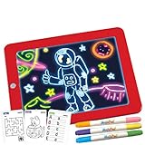 Mediashop Magic Pad Zaubertafel Kinder – Maltafel mit 6 Neonfarben & 8...