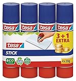 tesa Stick ecoLogo - Geruchsneutraler Klebestift für Papier und Pappe -...