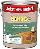 Bondex Bangkirai Öl 3 L für 66 m² | Extrem wasserabweisend | Schützt vor...