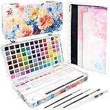 TBC Aquarellfarben Set 100 Farben in Tragbarer Box, Inklusive 36 Metallic- und 7...