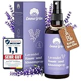 Emma Grün® Lavendelspray & Kissenspray 100ml [BIO-QUALITÄT] - Lavendelspray...