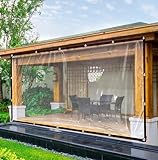 QOFLY Abdeckplane 2x3m Transparent Wasserdicht Plane Folie Durchsichtige Mit...