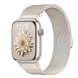 AMSKY Original Milanaise Band Kompatibel mit Apple Watch Armband 40mm 46mm 45mm...