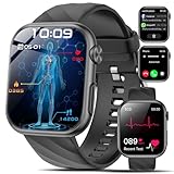 2025 Neue Smartwatch EKG+HRV/Harnsäure/BMI Herren Damen 1,97' AMOLED...