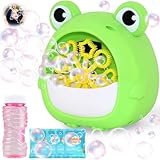 Chennyfun Frosch Automatische Seifenblasenmaschine, Tragbares Blasenmaschine...