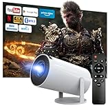 Beamer 4K 1080P Full HD Unterstützt Android 13, 2025 Upgraded Mini Beamer 5G...