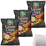 Funny Frisch Linsenchips Chips Oriental 40% weniger Fett 3er Pack (3x90g...