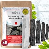 Binchotan, Bio-Kishu, 5 Stück, Größe M (40 g x 5, 200 g) | Authentische...