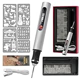 Elektrischer Gravierstift mit 30 Bits, Mini Gravierstift 3-Gang-Regler Bis...