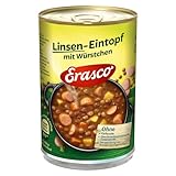 Erasco Linsen-Eintopf mit Würstchen (1 x 400g), In nur 5 Minuten fertig –...