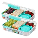Sistema To Go Bento Box Create | Lunchboxen mit Fächern & Snack Pots | 1,48 L |...