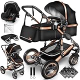 KIDUKU® 3 in 1 Kinderwagen XXL Komplettset | Kombikinderwagen Set inkl....