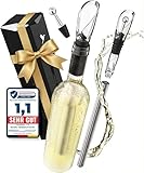 Beyond Weinkühlstab aus Edelstahl mit Ausgießer - Weinkühler ideales...