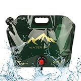 Newofview Wasserkanister Faltbar 8L Wasserkanister Mit Hahn Trinkwasser...