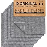 SUPERSCANDI Schwedische Spüllappen,10 Nachhaltige Küchentücher, Waschbare,...