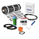 Mi-Heat 17/5 Dünnbettheizmatte 200W/m² - 8m² Natursteinheizung Direktheizung...