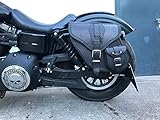 ORLETANOS Dynamite Black Satteltasche kompatibel mit Harley Davidson Dyna Glide...