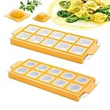 Tilizan 2 Stück Kunststoff für Ravioliformen, Form für Runde Eckige Ravioli,...