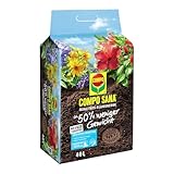 COMPO SANA® Qualitätsblumenerde - 0% Trauermücken - torffrei - 50% weniger...