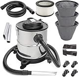 Aschesauger 20L 1650W Kaminsauger Staubsauger (Kabellänge ca. 4m) Inklusive...