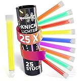 molinoRC Knicklichter - 25x SUPER HELLE Knicklichter - Power Leuchtstab in 6...