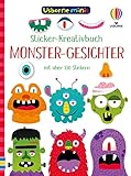 Usborne Minis - Sticker-Kreativbuch: Monster-Gesichter: Mini-Stickerbuch mit...