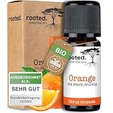 rooted.® BIO Orangenöl 10ml [100% NATURREIN] - Echte Orange - Citrus sinensis...